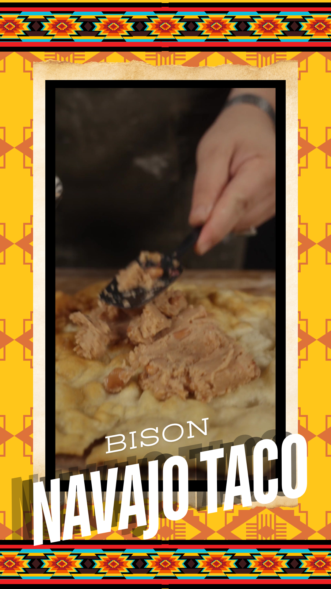 Load video: Watch our current video on how to make Bison Navajo tacos!